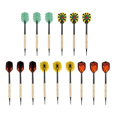 Magideal 1 set 15pcs profession elle sortierte Sicherheit Soft Tip Darts für elektronische Darts cheibe mit 15 zusätzlichen Tipps Image
