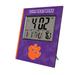 Keyscaper Clemson Tigers Cross Hatch Personalized Digital Desk Clock