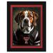Texas Tech Red Raiders 12'' x 16'' Framed Dog In Jersey Print