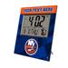 Keyscaper New York Islanders Color Block Personalized Digital Desk Clock