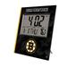 Keyscaper Boston Bruins Cross Hatch Personalized Digital Desk Clock