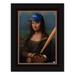 Atlanta Braves 12" x 16" Mona Lisa Fan Framed Fine Art Print