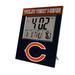 Keyscaper Chicago Bears Color Block Personalized Digital Desk Clock