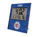 Keyscaper LA Clippers Cross Hatch Personalized Digital Desk Clock