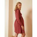 Short Jersey Knit Dress, Maternity & Nursing Special red