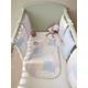 Modular Cot/Playpen Bumper in Organic* Cotton Gauze, Cottage multicoloured