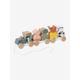 Wooden Pull-Along Train with Several Activities - FSC® Certified beige light solid with design