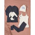 Mummy/Baby Maternity Set, Pregnancy & Breastfeeding Special night blue