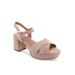 Women's Cosmos Dressy Sandal by Aerosoles in Blush Suede (Size 9 M)