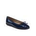 Women's Homebet Casual Flat by Aerosoles in Navy Patent Pewter (Size 10 M)