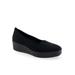 Women's Cowley Casual Flat by Aerosoles in Black Stretch (Size 8 1/2 M)