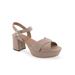 Women's Cosmos Dressy Sandal by Aerosoles in Nude Leather (Size 5 M)