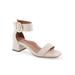 Wide Width Women's Eliza Dressy Sandal by Aerosoles in White Leather (Size 10 W)