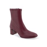 Wide Width Women's Corinda Bootie by Aerosoles in Pomegranate Pewter Leather (Size 7 W)