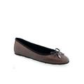 Women's Pia Casual Flat by Aerosoles in Mocha Snake Leather (Size 7 M)