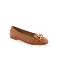 Women's Bia Casual Flat by Aerosoles in Tan Leather (Size 5 M)