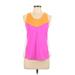 JoFit Active Tank Top: Pink Print Activewear - Women's Size Large