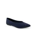 Women's Dee Casual Flat by Aerosoles in Navy Stretch (Size 11 M)