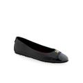 Women's Piper Casual Flat by Aerosoles in Black Leather (Size 9 M)