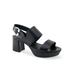 Women's Carimma Sandal by Aerosoles in Black Suede (Size 7 M)