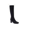 Wide Width Women's Micah Tall Calf Boot by Aerosoles in Black Fabric (Size 7 W)