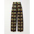 La DoubleJ - La Comasca Printed Jersey Pants - Black