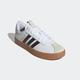Sneaker ADIDAS SPORTSWEAR "VL COURT 3.0" Gr. 46, weiß (ftwwht, shabrn, alumin) Schuhe Sneaker low Retrosneaker Skaterschuh inspiriert vom Desing des adidas samba