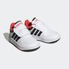 Sneaker ADIDAS SPORTSWEAR "HOOPS", Gr. 24, bunt (cloud weiß, core schwarz, bright rot), Synthetik, Textil, sportlich, Schuhe