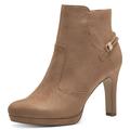High-Heel-Stiefelette TAMARIS Gr. 37, braun (camelfarben) Damen Schuhe Reißverschlussstiefeletten