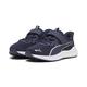 Sneaker PUMA "Reflect Lite Laufschuhe Kinder" Gr. 31, blau (navy white silver blue metallic) Kinder Schuhe Trainingsschuhe