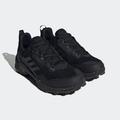 Wanderschuh ADIDAS TERREX "AX4", Gr. 43, schwarz (core schwarz, carbon, grau four), Synthetik, Textil, sportlich, Schuhe