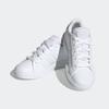 Sneaker ADIDAS SPORTSWEAR "GRAND COURT LIFESTYLE TENNIS LACE-UP", Gr. 35, weiß (cloud weiß, cloud weiß, grau one), Synthetik, Textil, sportlich, Schuhe, Design auf den Spuren des adidas Superstar