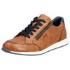 Sneaker RIEKER, Herren, Gr. 44, braun, Leder, casual, Schuhe, in sportivem Look, Freizeitschuh, Halbschuh, Schnürschuh
