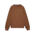 Sweatshirt PUMA "CLOUDSPUN TRAINING CREW Damen" Gr. S, braun (teak brown) Damen Sweatshirts