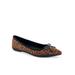 Women's Dumas Casual Flat by Aerosoles in Leopard Fab Suede (Size 8 M)