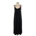 Nic + Zoe Casual Dress - Midi: Black Solid Dresses - Women's Size Small