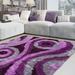 RugBerry 3D Geometric Circles Area Rug Modern Shag Carpet