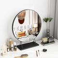 ACHZYFT Table Mirror,Vanity Mirror,Mirror Dressing Table Mirror,30 X 30cm,40 X 40cm,50 X 50cm Round Mirror, For Dressing Table Desk, Bathroom, Bedroom(Size:50cm,Color:Black)