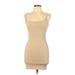 Urban Outfitters Casual Dress - Bodycon Scoop Neck Sleeveless: Tan Dresses - Women's Size Small