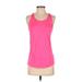 Nike Active T-Shirt: Pink Solid Activewear - Women's Size Small