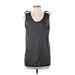 Zara SRPLS Sleeveless Blouse: Black Solid Tops - Women's Size Small