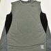 Nike Shirts | Nike Pro Combat Shirt Mens Large Gray Black Dri Fit Fitted Tank Top Sleeveless | Color: Black | Size: L