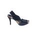 Pedro Garcia Heels: Blue Shoes - Women's Size 36.5