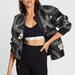 Nike Jackets & Coats | Nike Womens Synthetic Fill Glam Dunk Puffer Bomber Jacket | Color: Black/Gold | Size: M