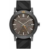 Burberry Accessories | Burberry Men's Bu9341 'The New City' Gmt 42mm Watch 130112 | Color: Black/Brown | Size: Os