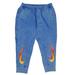 Nike Pants | Nike Flamesfrench Terry Sweatpants Men's Size 2xl Vintage Royal Blue Wash Nsw | Color: Blue/Orange | Size: Xxl