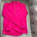 Nike Jackets & Coats | Nike Long Sleeve Pink Size Med Running Pullover. Reflector On Zip. Inside Fleece | Color: Pink | Size: M