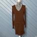 Anthropologie Dresses | Anthropologie Dolan Left Coast Collection Wool Blend Brown Long Sleeve Dress | Color: Brown | Size: M