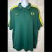 Nike Shirts | Nike Dri-Fit Oregon Ducks Polo Shirt Gameday College Football Basketball Green | Color: Green/Yellow | Size: Xxl