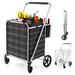 Gymax 40.5 H x 25 W Cart, Metal in Black/Gray | 40.5 H x 25 W x 26 D in | Wayfair GYM12123